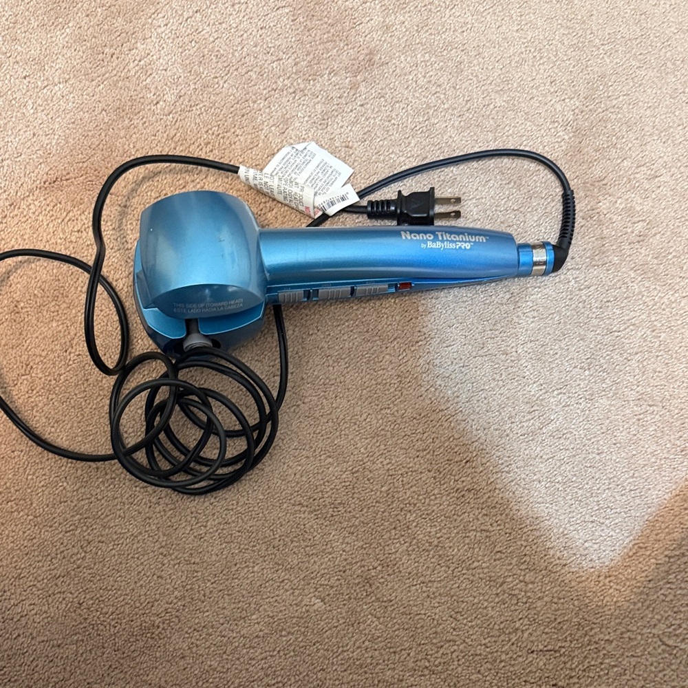 BaByliss Nano Titanium Styler in Metallic Blue